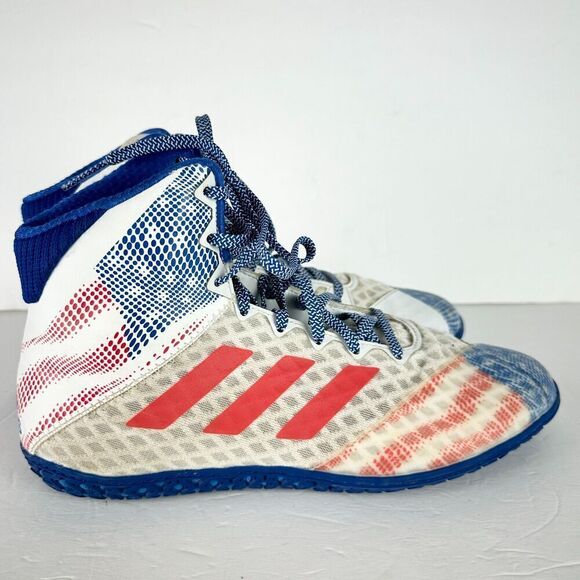 Adidas Men's Mat Wizard Hype Wresting Shoes Size 7.5 Martial Arts MMA Boxing - Picture 2 of 11